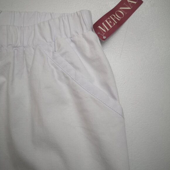 NWT Merona Ladies Size XXL White Fully Lined Elastic & Tie Waist Skirt - Picture 8 of 11